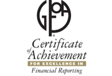 Certificate of Achievement for Excellence in Financial Reporting
