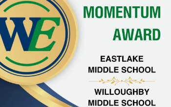 Momentum Award Graphic for Eastlake Middle and Willoughb Middle
