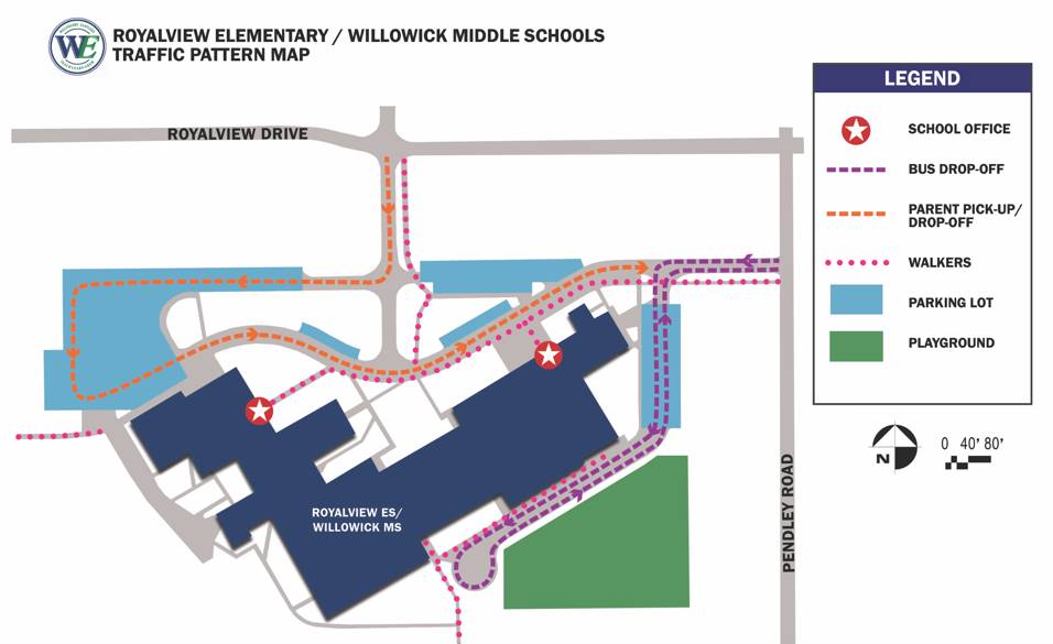 Royalview Traffic Pattern Map