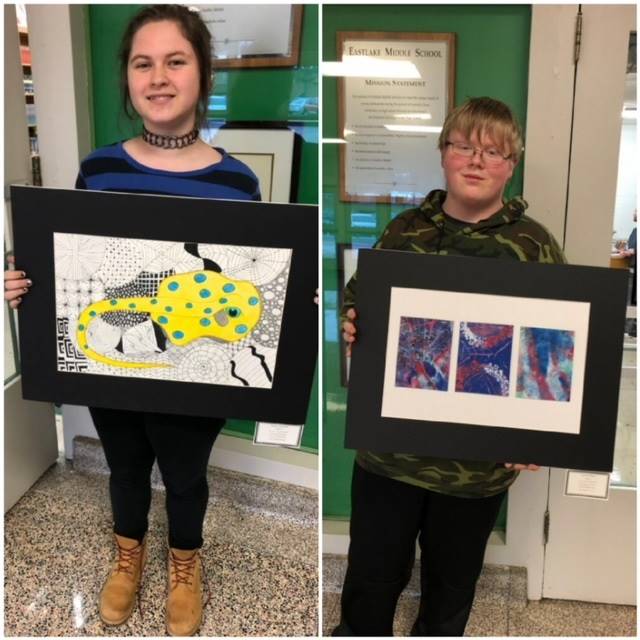 Winners of the Geauga County Juried Student Art Awards Show