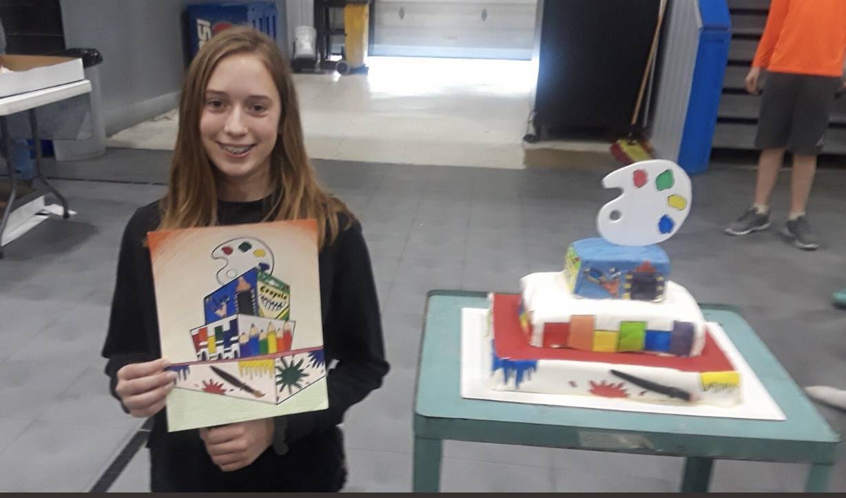 8th Grade Art - Cake Design Winner
