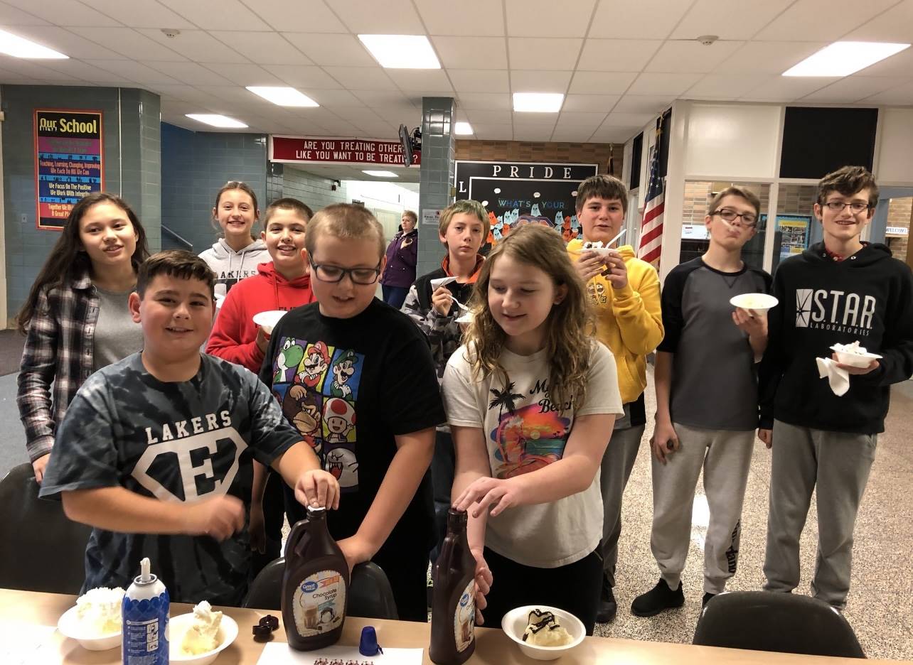 PBIS Ice Cream Party Winners