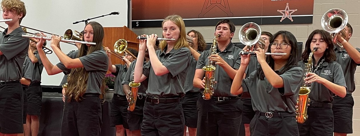 South marching band playing at Convocation Day