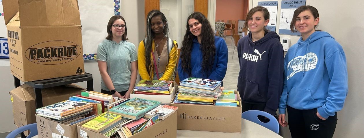 South Students Collected Books for Elementary Schools